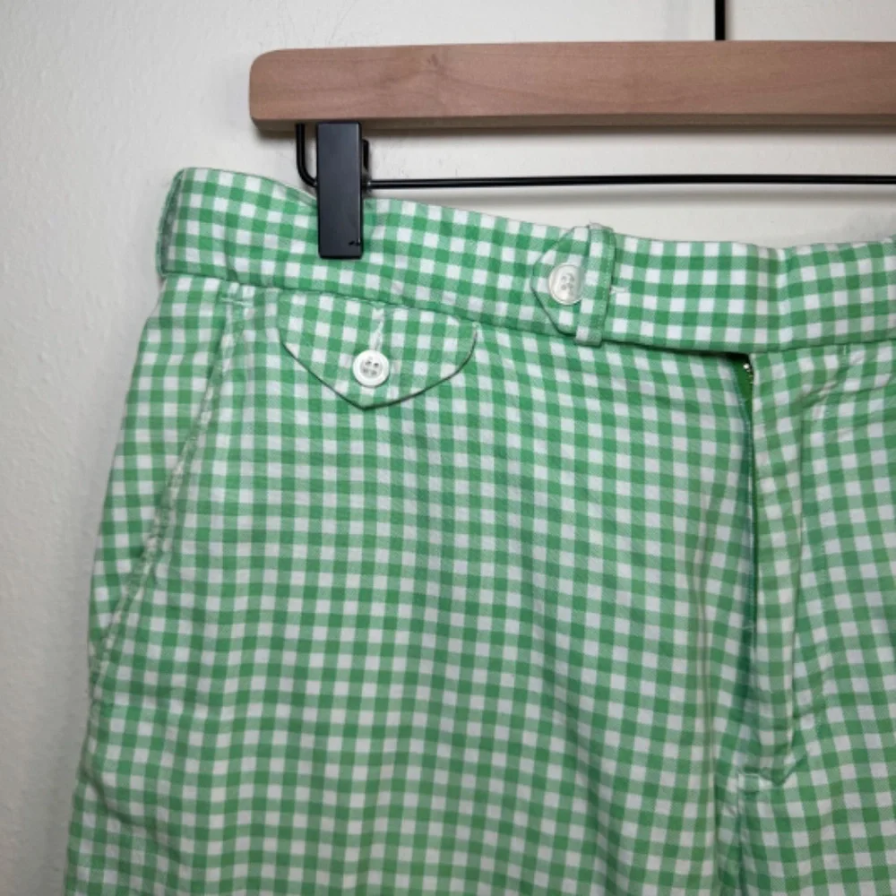 Polo Ralph Lauren Shorts Men's Size 34 Green Checkered Plaid Vintage Preppy